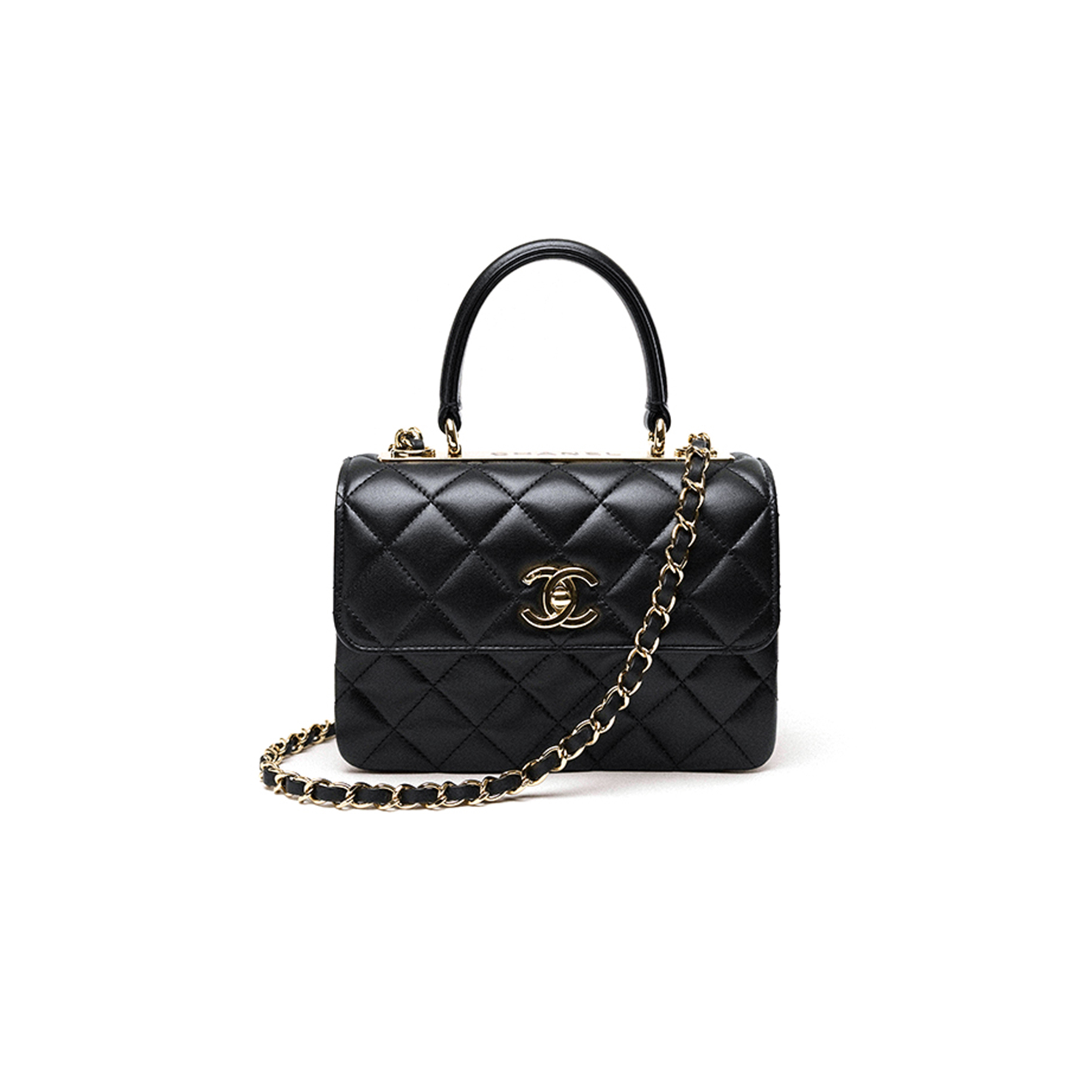 CHANEL MASTER MINI FLAP BAG WITH TOP HANDLE AS4654 (20*15*8cm)
